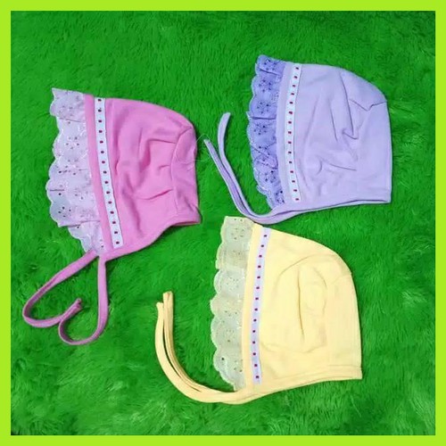 Jual TOPI BAYI MODEL TALI OKIYO RENDA-TOPI BAYI OKIYO SNI 1PCS | Shopee ...