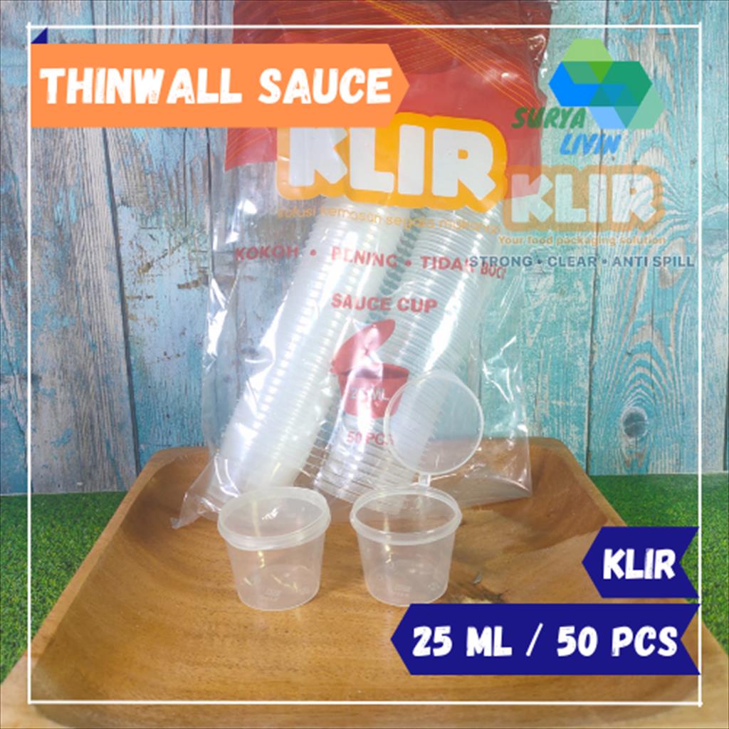 Jual Thinwall Klir Sauce Cup Ml Anti Pecah Isi Pcs Shopee Indonesia