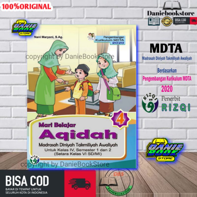 Jual BUKU DTA AQIDAH Madrasah Diniyah Takmiliyah Awaliyah MDTA KELAS ...