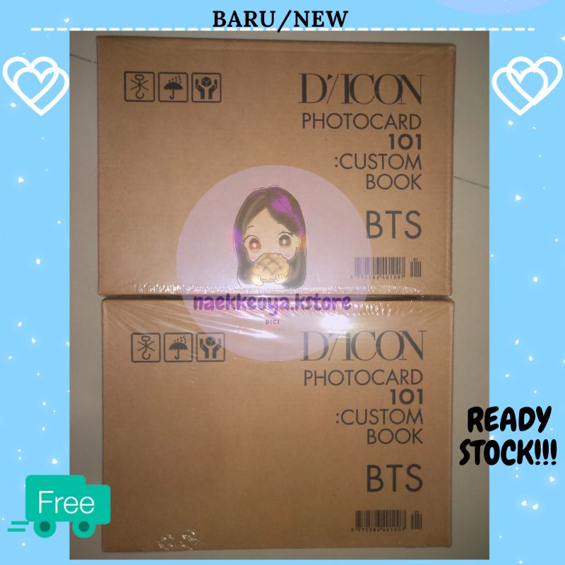 DICON BTS PHOTOCARD 101 CUSTOM BOOK BEHIND BTS Since 2018-2021 In