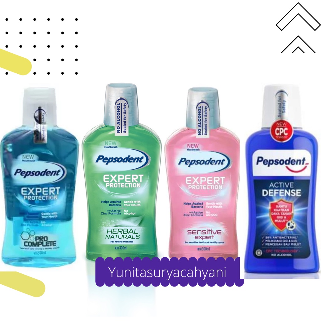 Jual PEPSODENT MOUTHWASH HERBAL NATURALS 500ML,Pepsodent Mouthwash Pro