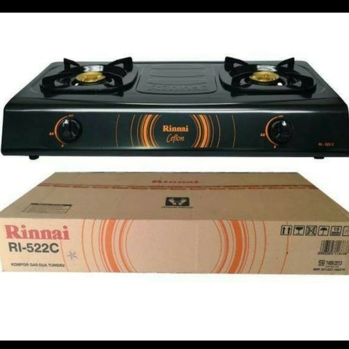 Jual KOMPOR GAS RINNAI RI-552C 552c DUA TUNGKU WARNA HITAM | Shopee  Indonesia