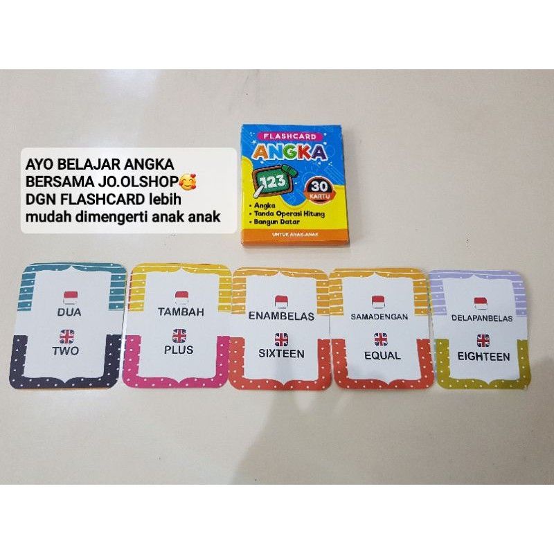 Jual FLASH CARD EDUKASI / KARTU BELAJAR PAUD TK SD / MAINAN EDUKASI ...