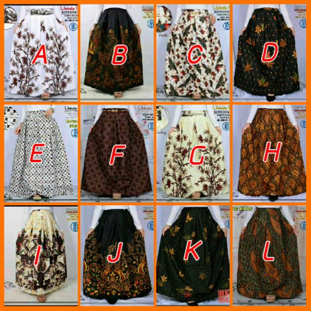 Jual Rok Sogan Nalika Cream Batik Solo Fashion Wanita Rok Batik Modern ...