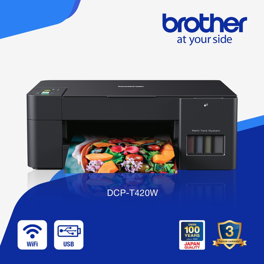 Jual Printer Brother DCPT420W Inkjet Multifunction + WiFi Printer