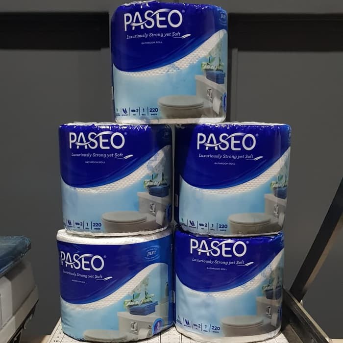 Jual Unik Toilet Tissue Paseo Bathroom Roll Extra Soft 220 Sheets 2 ply