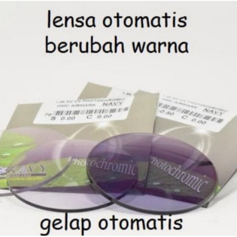 Jual LENSA PHOTOCROMIC BERUBAH WARNA LENSA KACAMATA | Shopee Indonesia