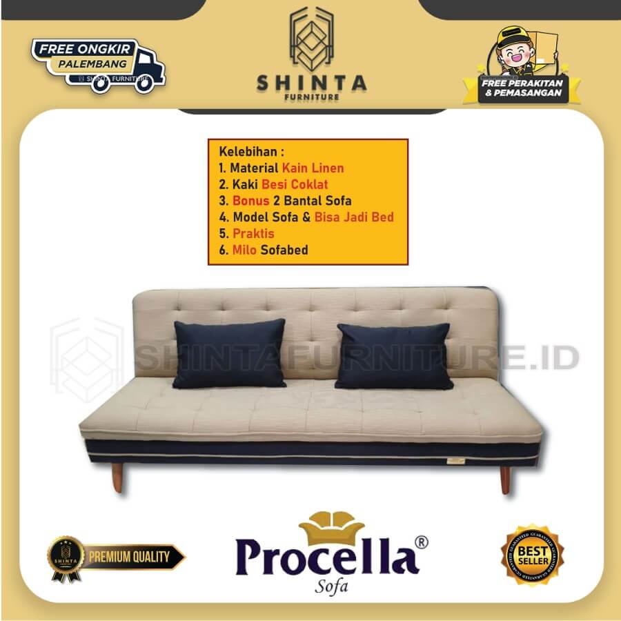 Jual Procella SofaBed Millo / Sofa Minimalis / Kursi Tamu / Sofa Santai ...