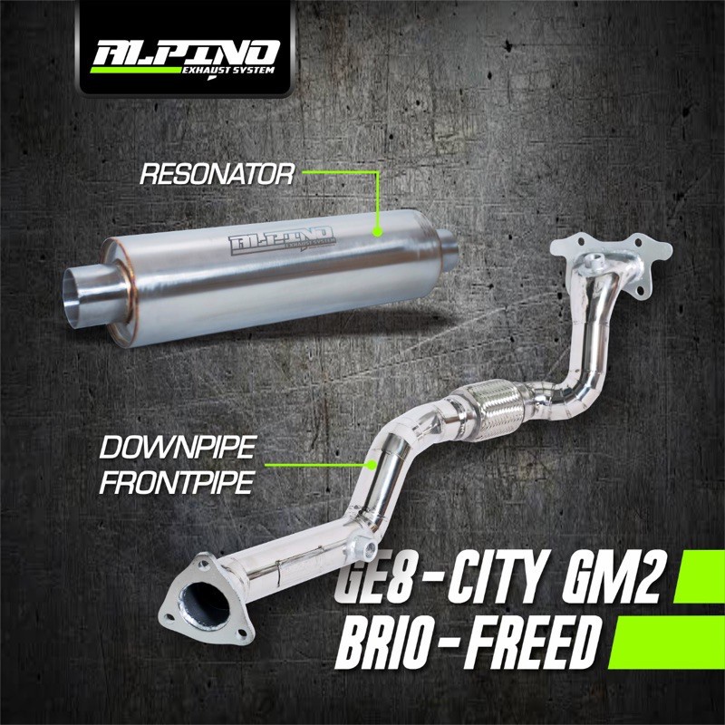 Jual Downpipe Frontpipe Resonator Alpino Honda Brio Jazz Ge Freed