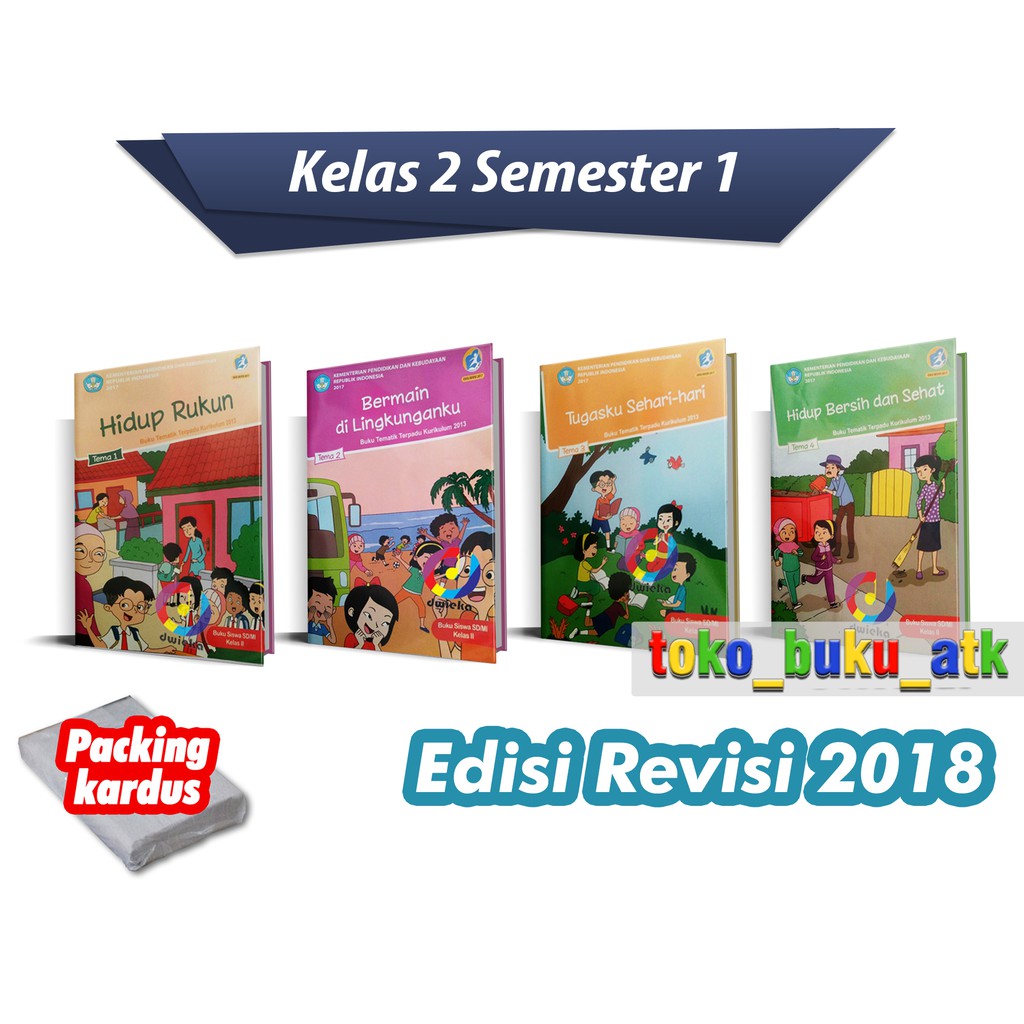 Jual Paket Buku Tematik Kelas 2 “ Tema 1,2,3,4 ” Kurikulum 2013 Edisi ...