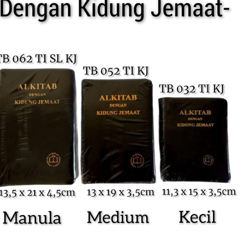 Jual LANGSUNG KIRIM.. Alkitab Kristen Kidung Jemaat LAI Ukuran Kecil TB ...