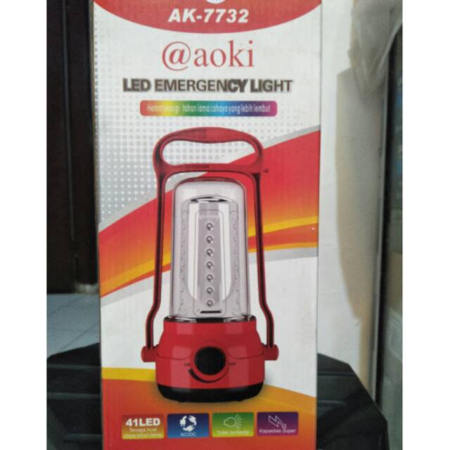 Jual LAMPU EMERGENCY LED @AOKI AK-7732 | Shopee Indonesia