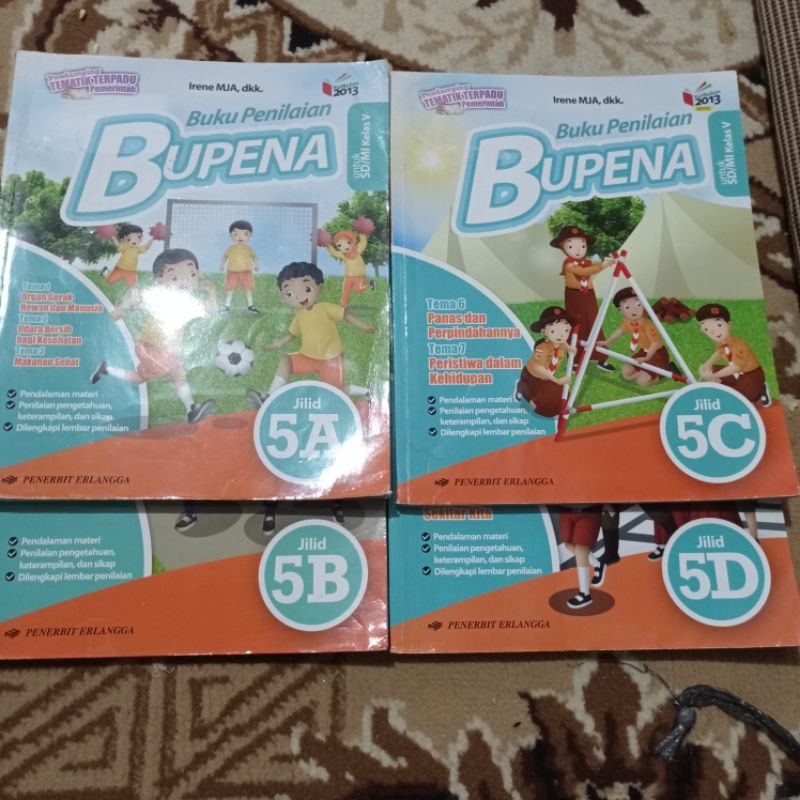 Jual buku bekas kurikulum 2013 edisi revisi BUPENA KELAS 5 SD ERLANGGA ...