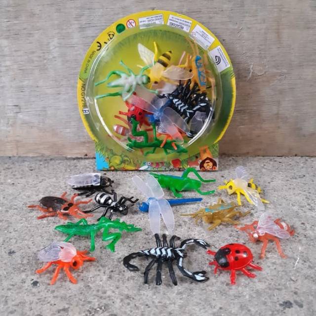 Jual MAINAN INSECT HEWAN SERANGGA ANAK EDUKATIF - KEBUN BINATANG MINI ...
