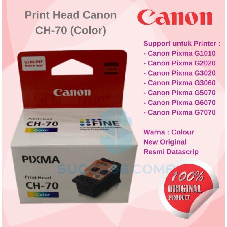 Jual Print Head Cartridge Canon Pixma G5070 G6070 G7070 CH70 CH-70 ...