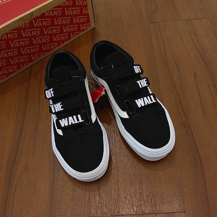 Jual HIGH QUALITY vanssliponog Vans velcro off the wall Shopee Indonesia