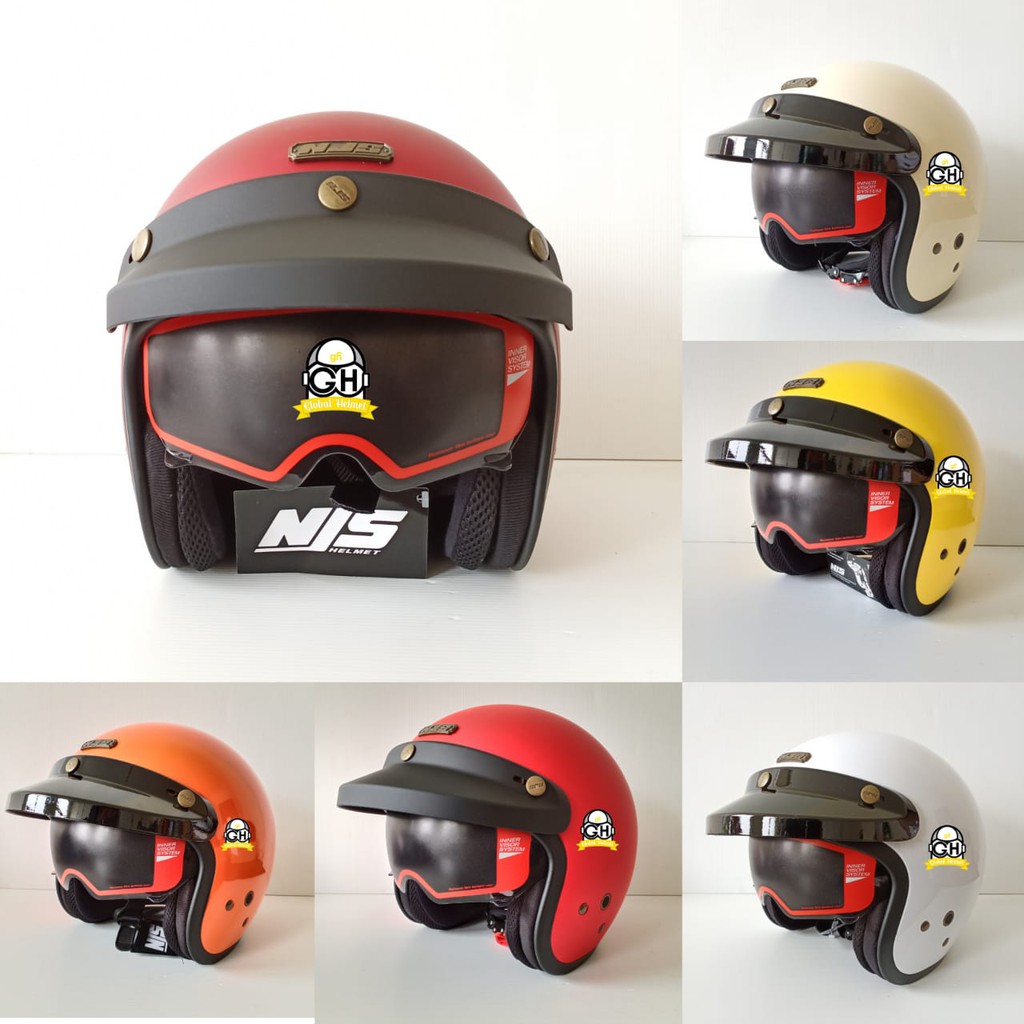 Jual NJS NX-2 SOLID HELM RETRO HELM NJS NX2 RETRO BOGO Shopee