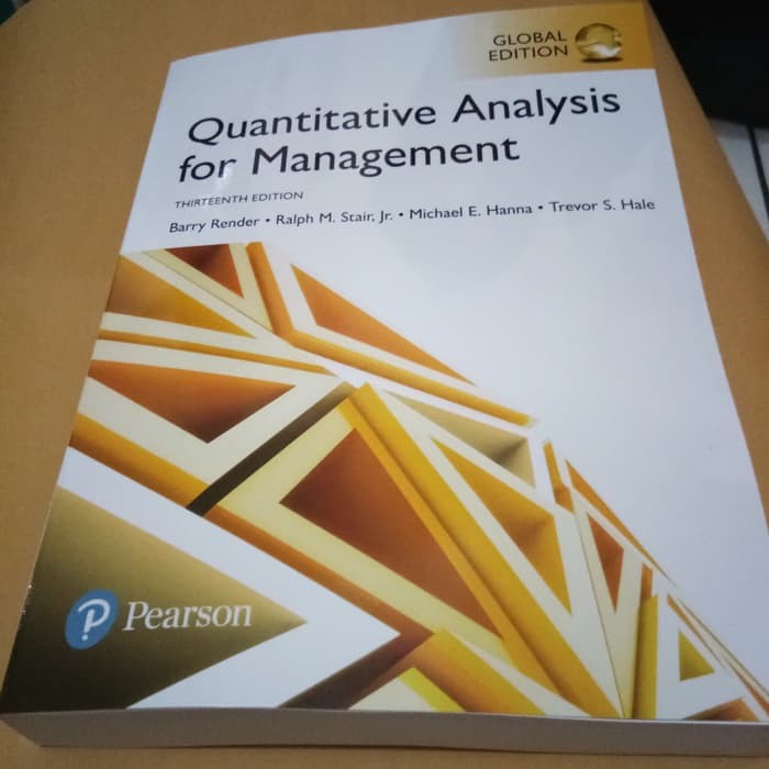 Jual Buku Quantitative Analysis For Management 13th Edition By Barry Render Shopee Indonesia 7806