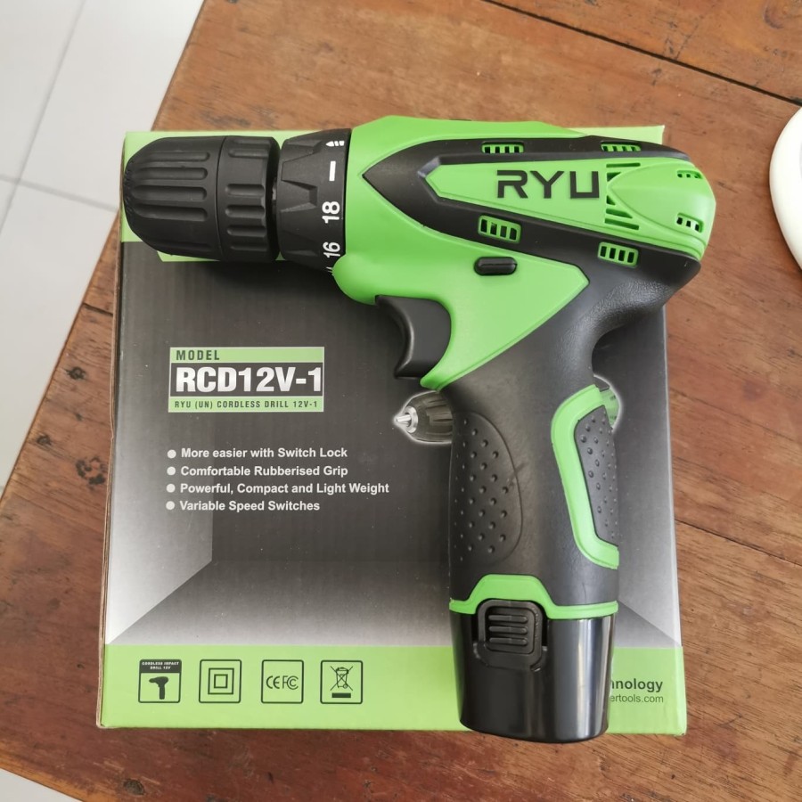 Jual Mesin Bor Obeng Baterai Ryu Rcd V Cordless Drill Volt Rcd V