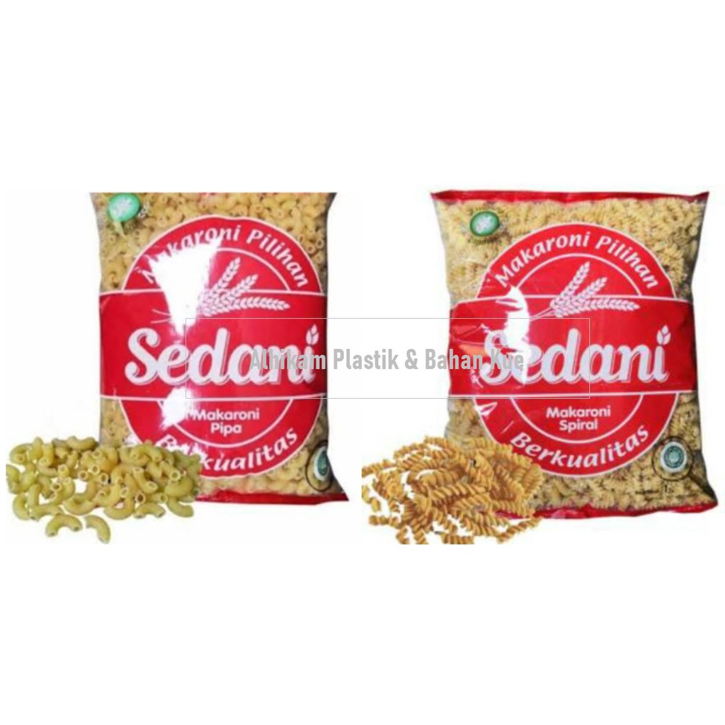 Jual Makaroni Pipa And Spiral Macroni Mentah 1 Kg Merk Sedani Shopee