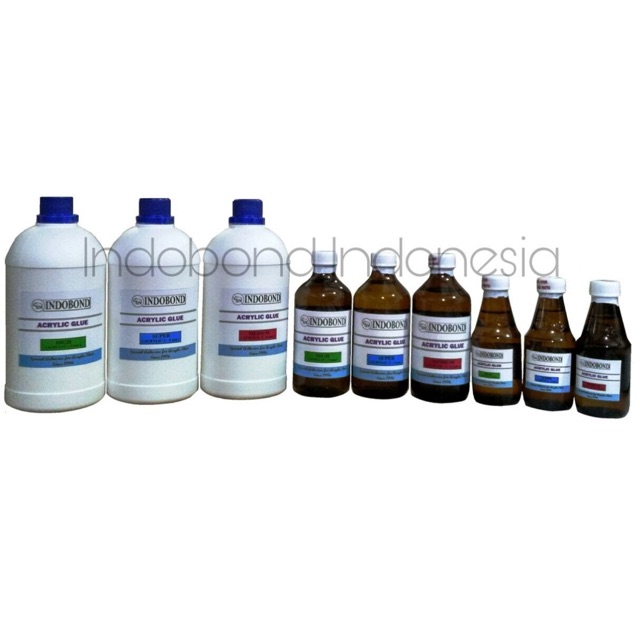 Jual Lem akrilik indobond (techno glue) tipe “MEDIUM” 1000ml | Shopee ...