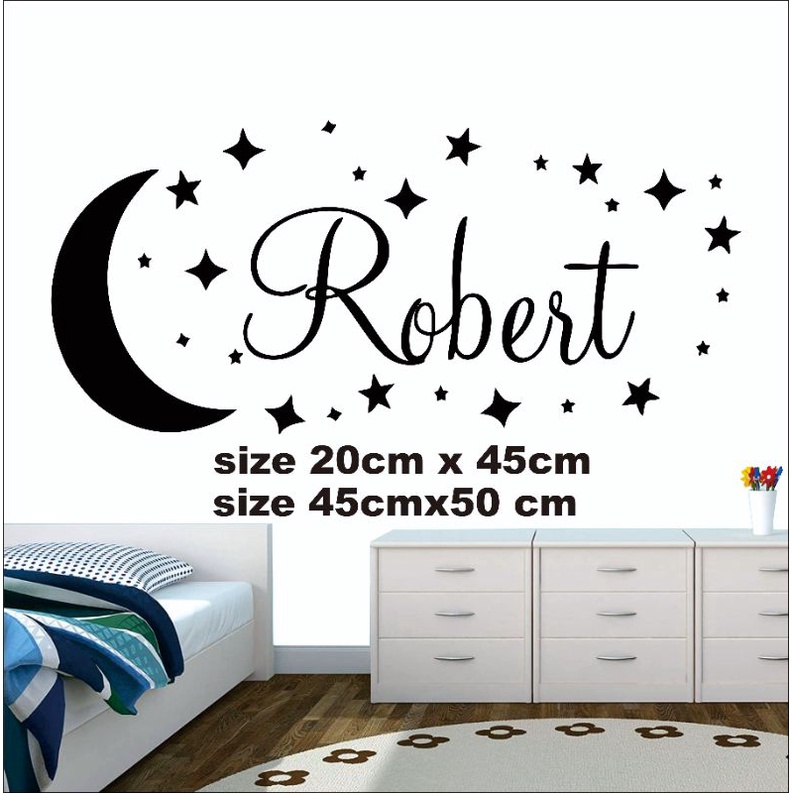 Jual Stiker Dinding Kamar Tidur Anak Custom Lucu Grup Wall Sticker ...