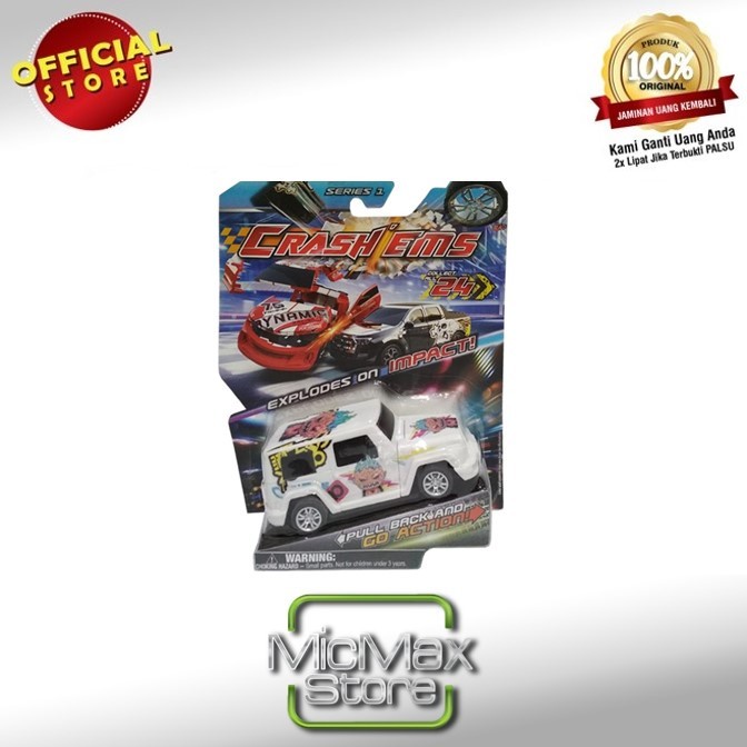 Jual MOBIL-DIECAST- CRASH EMS CRASHEMS JEEP DIE CAST ASSORTED NOT HOT ...