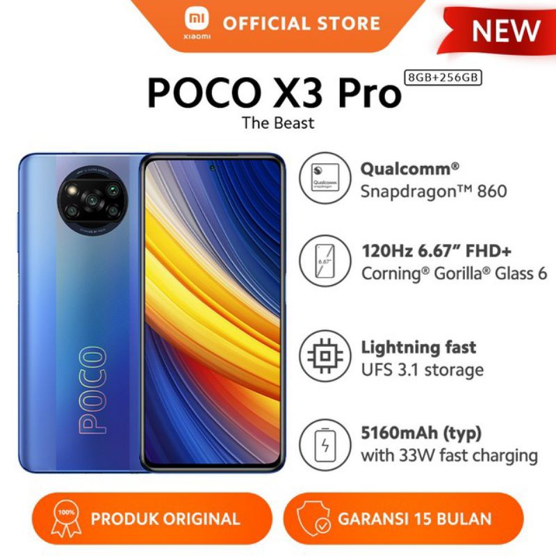 Jual Poco X3 Pro 8/256 GB Biru | Shopee Indonesia