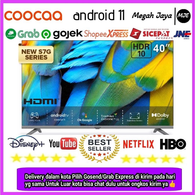 Jual Coocaa Led Tv 40 Inch 40s7g Smart Android Digital Fhd Garansi