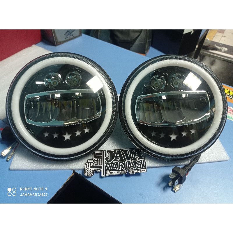 Jual Headlamp LED jimny katana hardtop rubicon 7inch | Shopee Indonesia