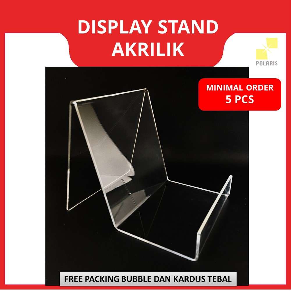 Jual Display Dompet Tas Akrilik Penyangga Buku Acrylic Stand Tempat