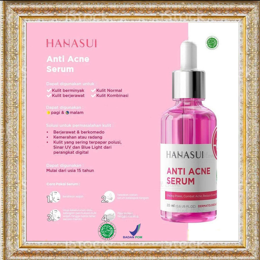 Jual Serum Hanasui Anti Acne (PINK) *kemasan baru* Shopee Indonesia