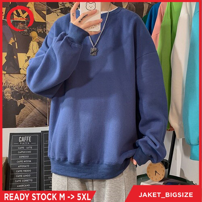 Jual Jaket Sweater Hoodie Oversize Polos Wanita Pria ukuran m l xl xxl xxxl  xxxxl xxxxxl Navy | Shopee Indonesia