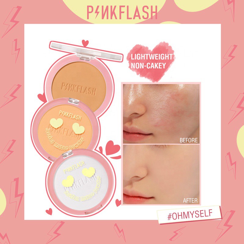 Jual PINKFLASH PRESSED POWDER / LASTING MATTE PRESSED POWDER PF-F08 ...