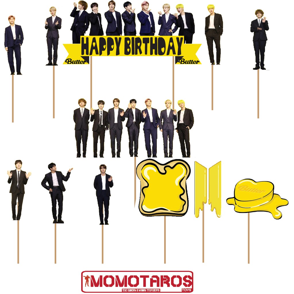 Jual Topper cake BTS Butter kpop set | Shopee Indonesia