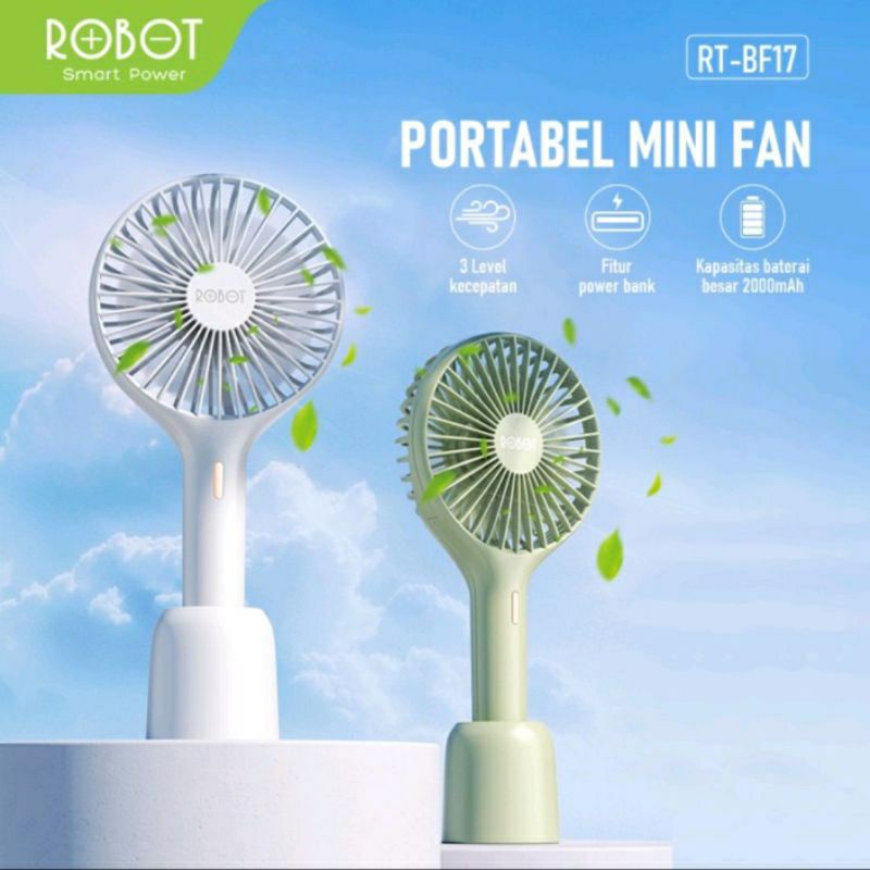 Jual Kipas Mini ROBOT RTBF17 Kipas Portabel Garansi Resmi | Shopee ...