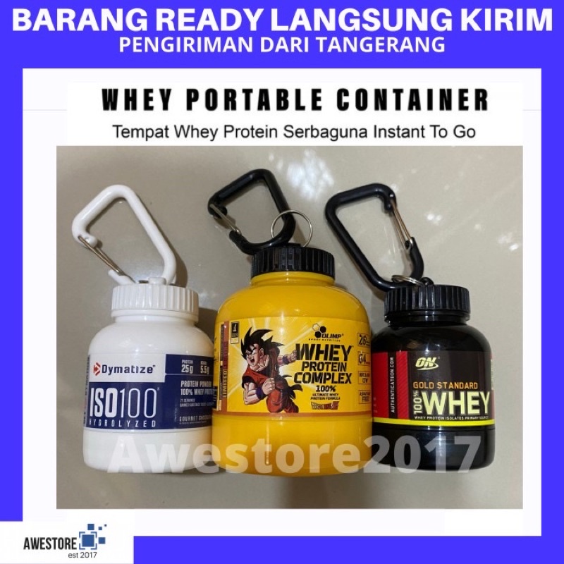 Jual Whey Portable Container Wadah Protein Bcaa Creatine Keychain Wgs ...