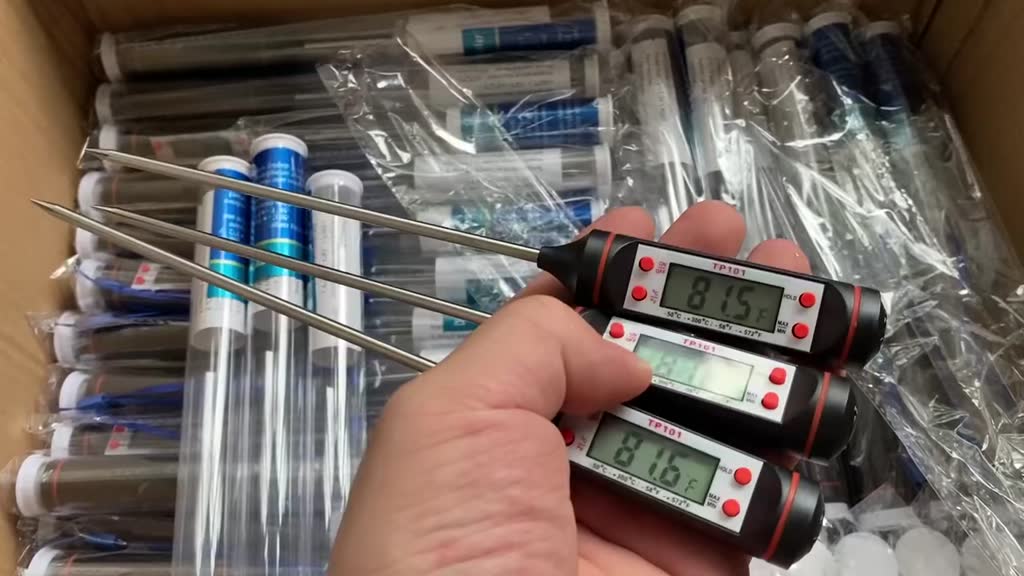 Jual Termometer Makanan Digital Daging Kopi Susu / Termometer Minyak ...