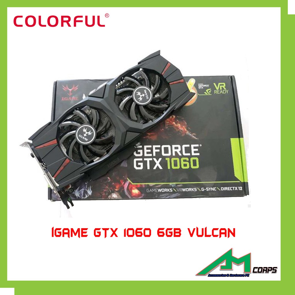 Jual Colorful iGAME GTX 1060 Vulcan 6Gb 192Bit DDR5 Shopee Indonesia