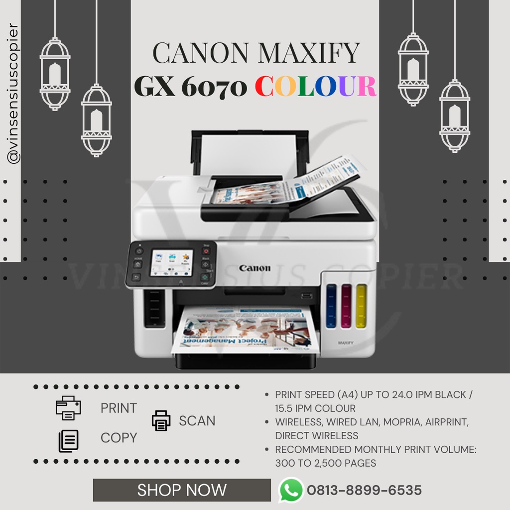 Jual Mesin Printer Canon Maxify GX 6070 | Shopee Indonesia
