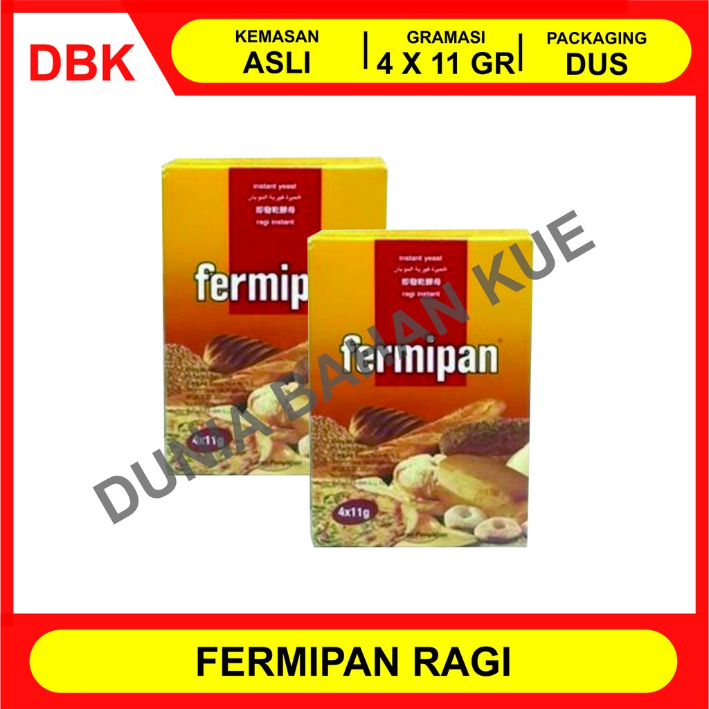 Jual FERMIPAN / RAGI INSTANT / INSTANT YEAST DUS 4 SACHET X 11 GR ...