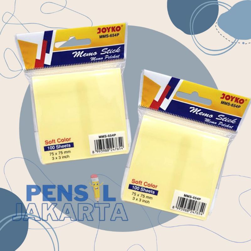 Jual Memo Stick 654 JOYKO Sticky Note Tempelan Kertas Memo MMS-654 ...
