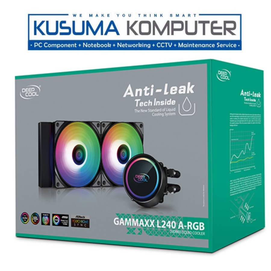 Jual Deepcool GAMMAXX L240 ARGB Liquid CPU Cooler Support LGA 1700