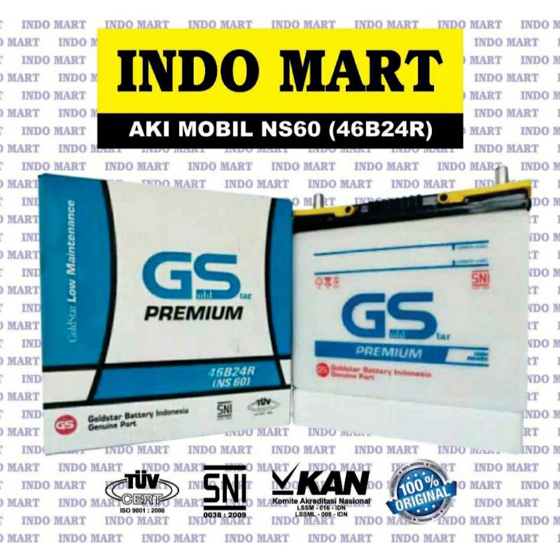 Jual Aki Mobil NS60 46B24R Avanza Rush Grand Max Carry APV L-300