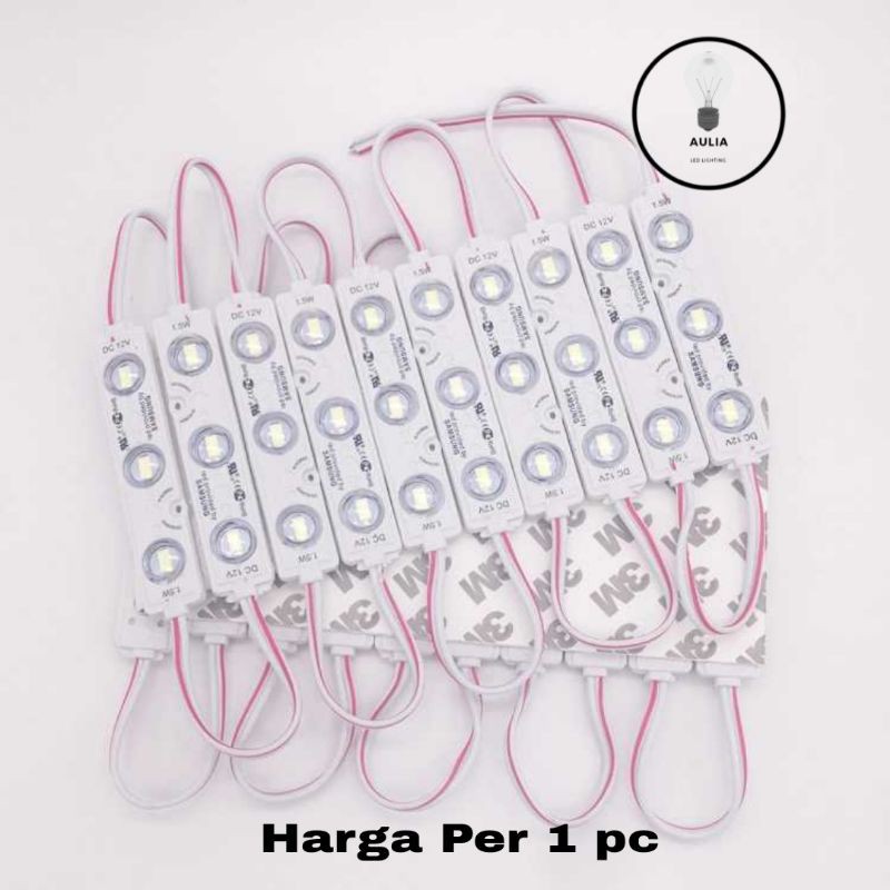 Jual Lampu Led Strip Modul Samsung 5630 5670 Lensa 6516 12V 3 Mata 1.5W ...