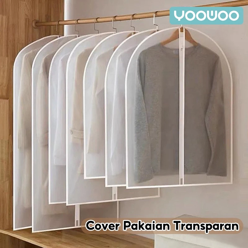 YooWoo plastik baju gantung /plastik jas gantung /cover gantungan baju anti debu