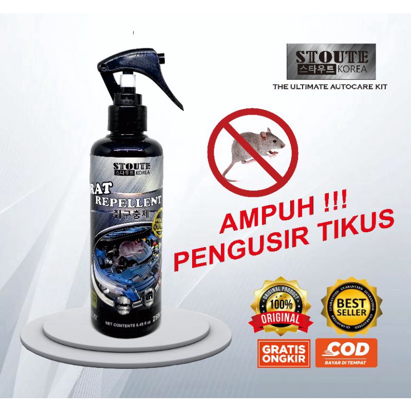 Jual Stoute Rat Repellent Original Spray Pengusir Tikus Rodent Kap Mesin Mobil Rumah Dapur