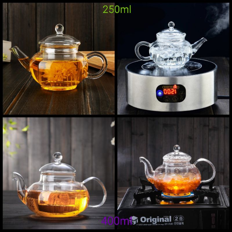 Jual Teko Kaca Dengan Saringantea Pot Shopee Indonesia 1819