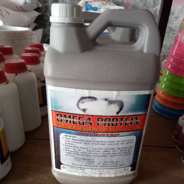 Jual Probiotik OMEGA PROTEIN ikan dan udang 5LT Shopee Indonesia