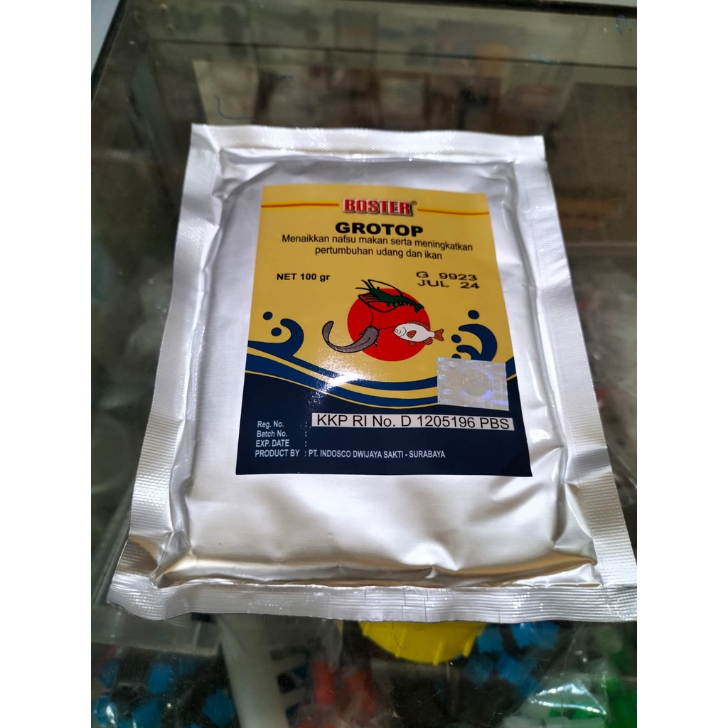 Jual Boster Grotop Vitamin Ikan Menambah Nafsu Makan Dan Pemacu Pertumbuhan Gram Shopee